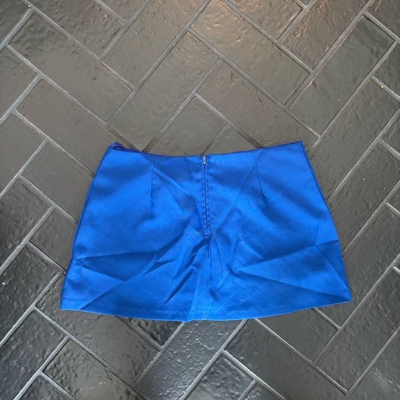 Vintage Blue  Button-Accent Women's Skirt/skort - Picture 2 of 6